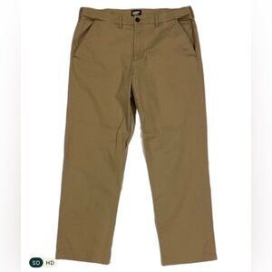 Lands' End Men's Khaki Traditional Fit Chinos - size 37 casual slacks / pants